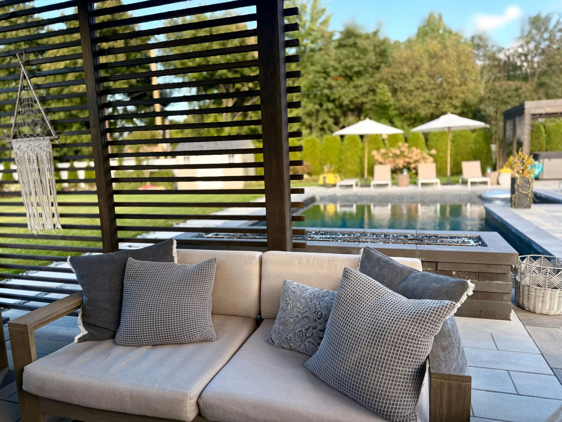 Create an outdoor space transformation that inspires connection and comfort