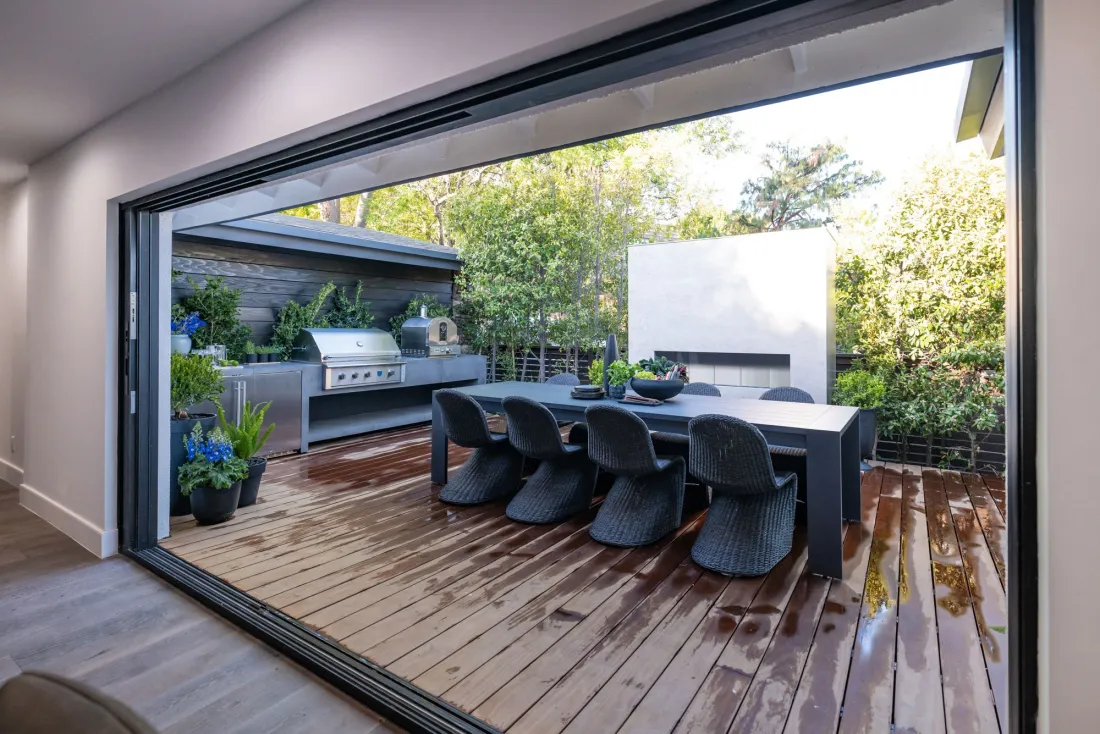 Better Outdoor Living with the Sleek Kalea Bay Outdoor Fireplace